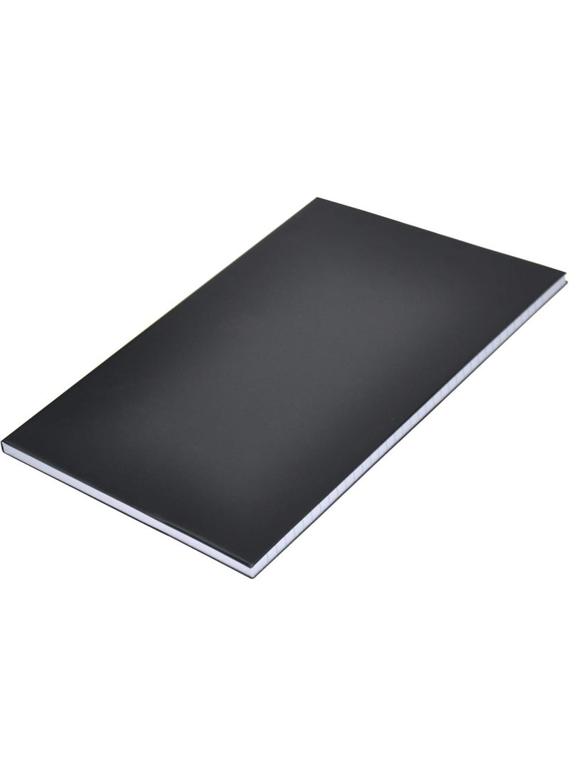 FIS PVC Cover NoteBook, 96 Sheets, 192 pages, Single Line, Black Colour 5-Piece - FSNBFS2QPVCBK - Image 1